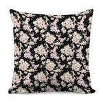 Watercolor Orchid Flower Pattern Print Pillow Cover