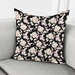 Watercolor Orchid Flower Pattern Print Pillow Cover