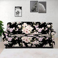 Watercolor Orchid Flower Pattern Print Sofa Cover