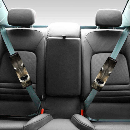 Watercolor Painting Wolf Print Car Seat Belt Covers