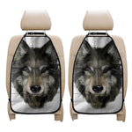Watercolor Painting Wolf Print Car Seat Organizers