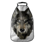 Watercolor Painting Wolf Print Car Seat Organizers