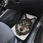 Watercolor Painting Wolf Print Front and Back Car Floor Mats