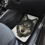 Watercolor Painting Wolf Print Front Car Floor Mats