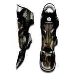 Watercolor Painting Wolf Print Muay Thai Shin Guard