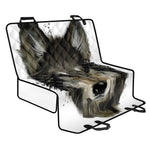 Watercolor Painting Wolf Print Pet Car Back Seat Cover
