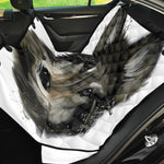 Watercolor Painting Wolf Print Pet Car Back Seat Cover