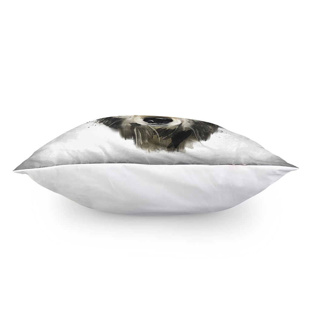 Watercolor Painting Wolf Print Pillow Cover
