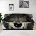 Watercolor Painting Wolf Print Sofa Cover