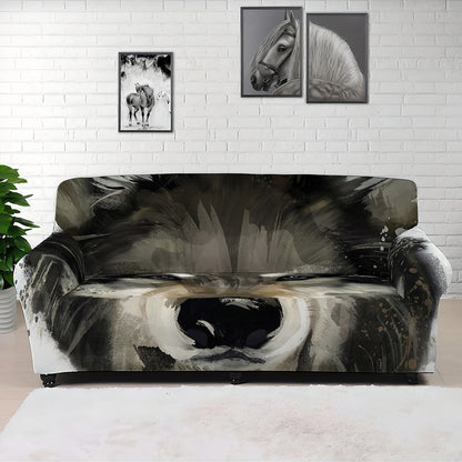 Watercolor Painting Wolf Print Sofa Cover