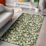 Watercolor Panda Bear Pattern Print Area Rug