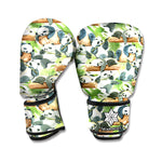Watercolor Panda Bear Pattern Print Boxing Gloves