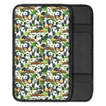 Watercolor Panda Bear Pattern Print Car Center Console Cover