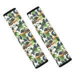 Watercolor Panda Bear Pattern Print Car Seat Belt Covers