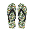 Watercolor Panda Bear Pattern Print Flip Flops