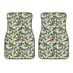 Watercolor Panda Bear Pattern Print Front Car Floor Mats