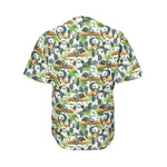 Watercolor Panda Bear Pattern Print Men's Baseball Jersey