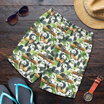 Watercolor Panda Bear Pattern Print Men's Shorts