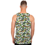 Watercolor Panda Bear Pattern Print Men's Tank Top