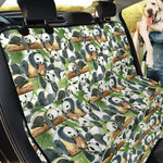 Watercolor Panda Bear Pattern Print Pet Car Back Seat Cover