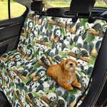 Watercolor Panda Bear Pattern Print Pet Car Back Seat Cover