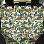 Watercolor Panda Bear Pattern Print Pet Car Back Seat Cover