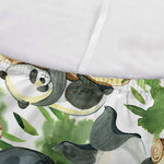 Watercolor Panda Bear Pattern Print Sofa Cover