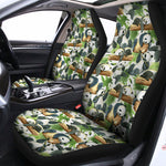 Watercolor Panda Bear Pattern Print Universal Fit Car Seat Covers