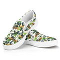 Watercolor Panda Bear Pattern Print White Slip On Sneakers