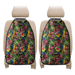 Watercolor Parrot Pattern Print Car Seat Organizers