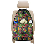 Watercolor Parrot Pattern Print Car Seat Organizers