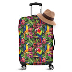 Watercolor Parrot Pattern Print Luggage Cover