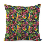 Watercolor Parrot Pattern Print Pillow Cover