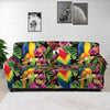 Watercolor Parrot Pattern Print Sofa Cover