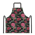 Watercolor Peony Pattern Print Apron
