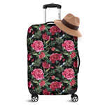 Watercolor Peony Pattern Print Luggage Cover