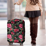 Watercolor Peony Pattern Print Luggage Cover