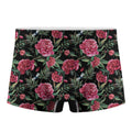 Watercolor Peony Pattern Print Men's Boxer Briefs