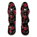 Watercolor Peony Pattern Print Muay Thai Shin Guards