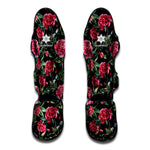 Watercolor Peony Pattern Print Muay Thai Shin Guard