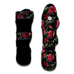 Watercolor Peony Pattern Print Muay Thai Shin Guard