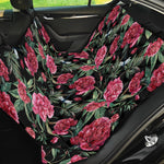 Watercolor Peony Pattern Print Pet Car Back Seat Cover