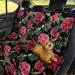 Watercolor Peony Pattern Print Pet Car Back Seat Cover