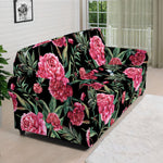 Watercolor Peony Pattern Print Sofa Cover