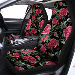 Watercolor Peony Pattern Print Universal Fit Car Seat Covers