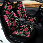 Watercolor Peony Pattern Print Universal Fit Car Seat Covers