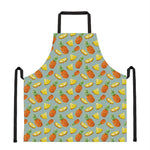 Watercolor Pineapple Pattern Print Apron