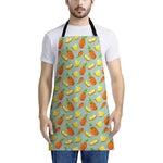 Watercolor Pineapple Pattern Print Apron