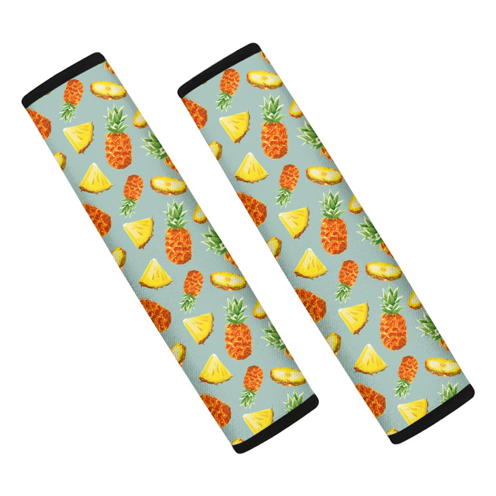 Watercolor Pineapple Pattern Print Car Seat Belt Covers