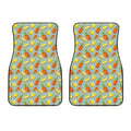 Watercolor Pineapple Pattern Print Front Car Floor Mats